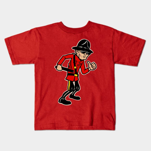 The Mountie Kids T-Shirt by BenWo357